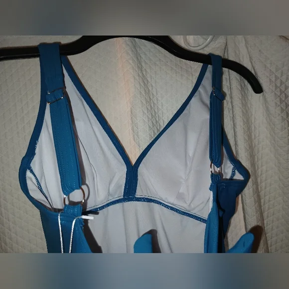 One Piece Swimsuits Tummy Control Ruched Push Up Bathing Suit Tie Back - Picture 6 of 10